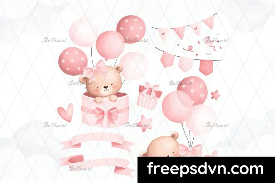 Baby Teddy Bears and Balloons AYQDT5L baby teddy bears and balloons ayqdt5l 3