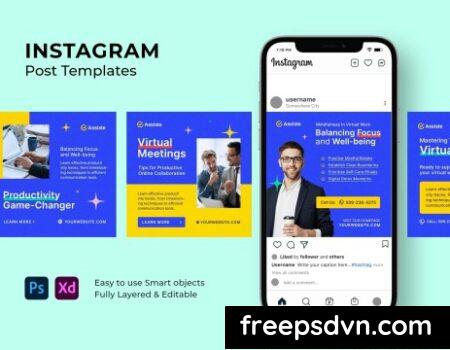 Virtual Assistant Instagram Post Template 7AFGV73 Virtual Assistant Instagram Post Template 7AFGV73 0