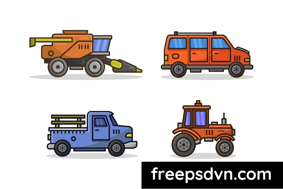 means of transport illustrated in cartoon style kj2z8rf 0 1