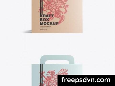 Kraft Paper Box with Handle Mockup 2300294 0