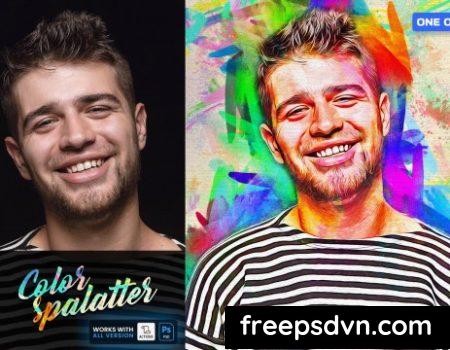 Color Splatter Painting FX D2UQ9CQ Color Splatter Painting FX D2UQ9CQ 0