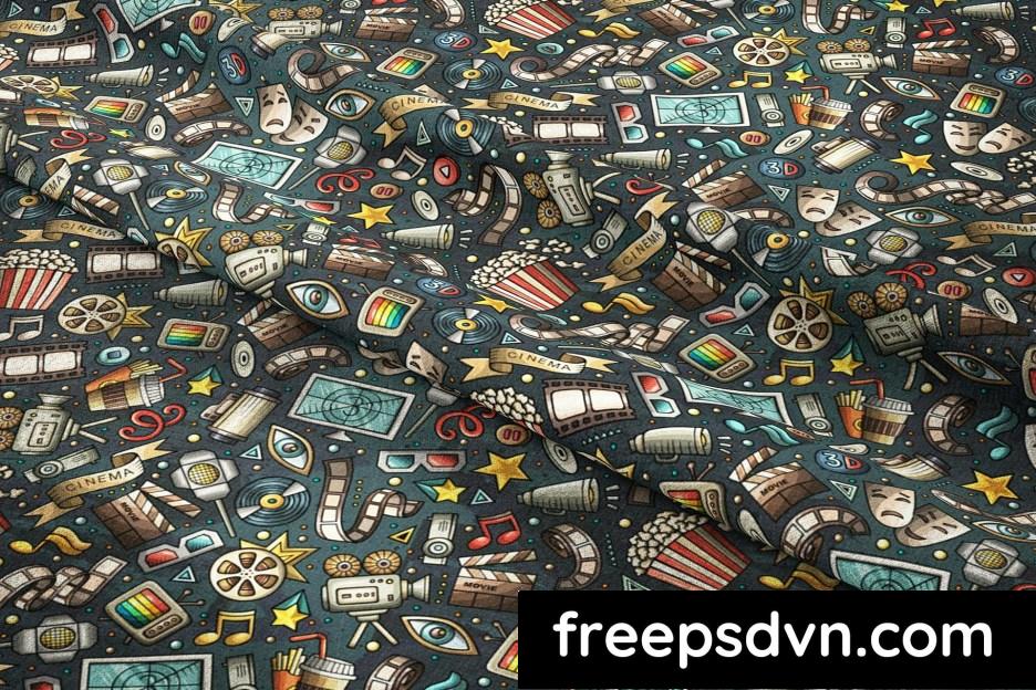 cinema cartoon seamless pattern h4348ee 2