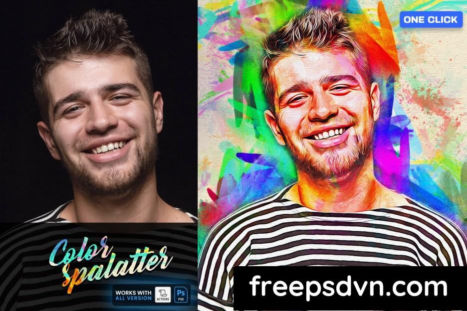 Color Splatter Painting FX D2UQ9CQ color splatter painting fx d2uq9cq 0 1