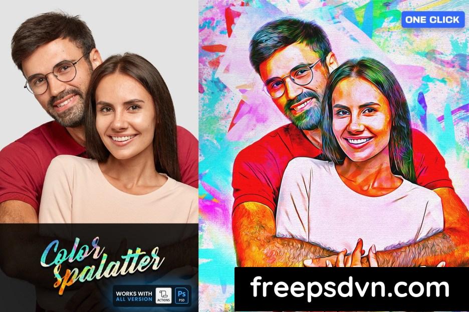 Color Splatter Painting FX D2UQ9CQ color splatter painting fx d2uq9cq 1