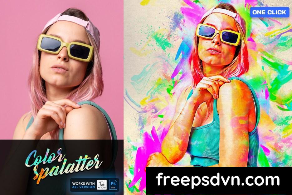 Color Splatter Painting FX D2UQ9CQ color splatter painting fx d2uq9cq 2