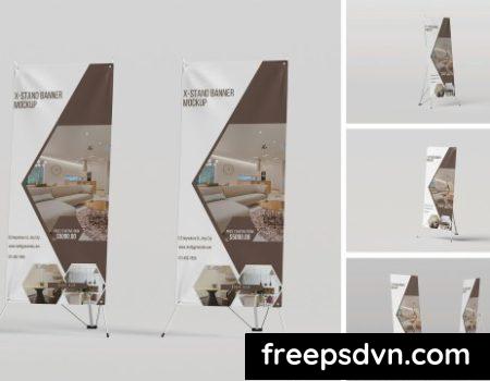 x-Stand Banner Mockup WV2EV8L x Stand Banner Mockup WV2EV8L 0