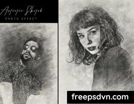 Artistic Sketch Photo Effect MSQE5BK Artistic Sketch Photo Effect MSQE5BK 0