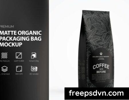 Organic Coffee or Tea Bag Packaging Mockup FPDA2TX 0