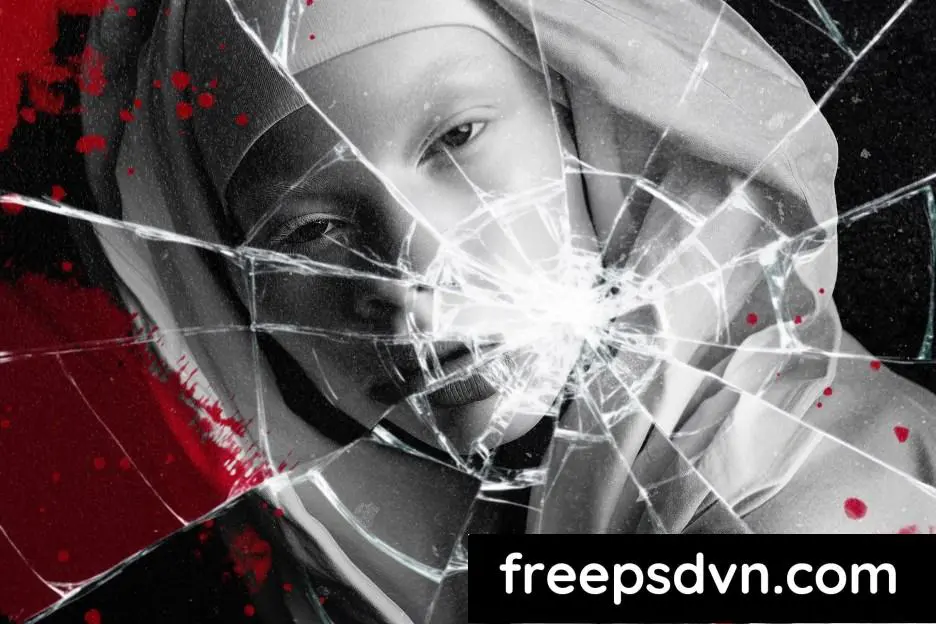 Creepy Cracked Glass Photo Effect JNF4DU4 creepy cracked glass photo effect jnf4du4 1