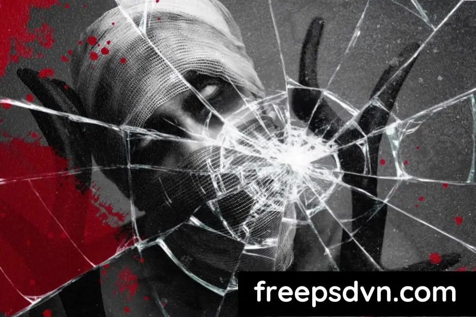 Creepy Cracked Glass Photo Effect JNF4DU4 creepy cracked glass photo effect jnf4du4 2