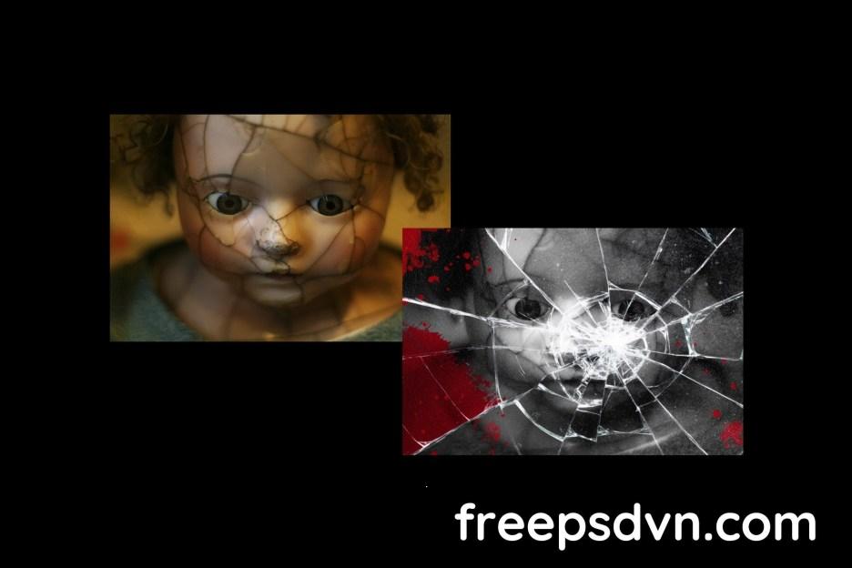 Creepy Cracked Glass Photo Effect JNF4DU4 creepy cracked glass photo effect jnf4du4 5