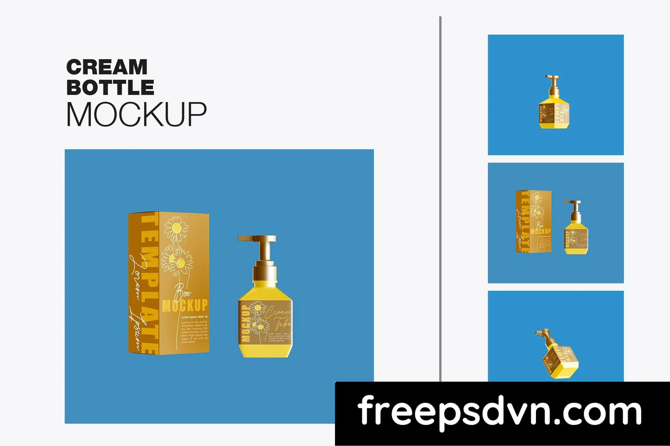 Set Cream Bottle with Box Mockup 6UD2C7P set cream bottle with box mockup 6ud2c7p 0 1