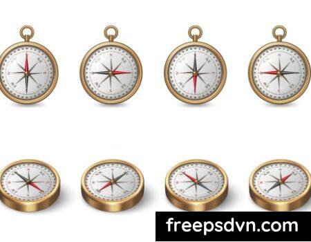 Compass realistic rose of wind U9VJ8MR 0