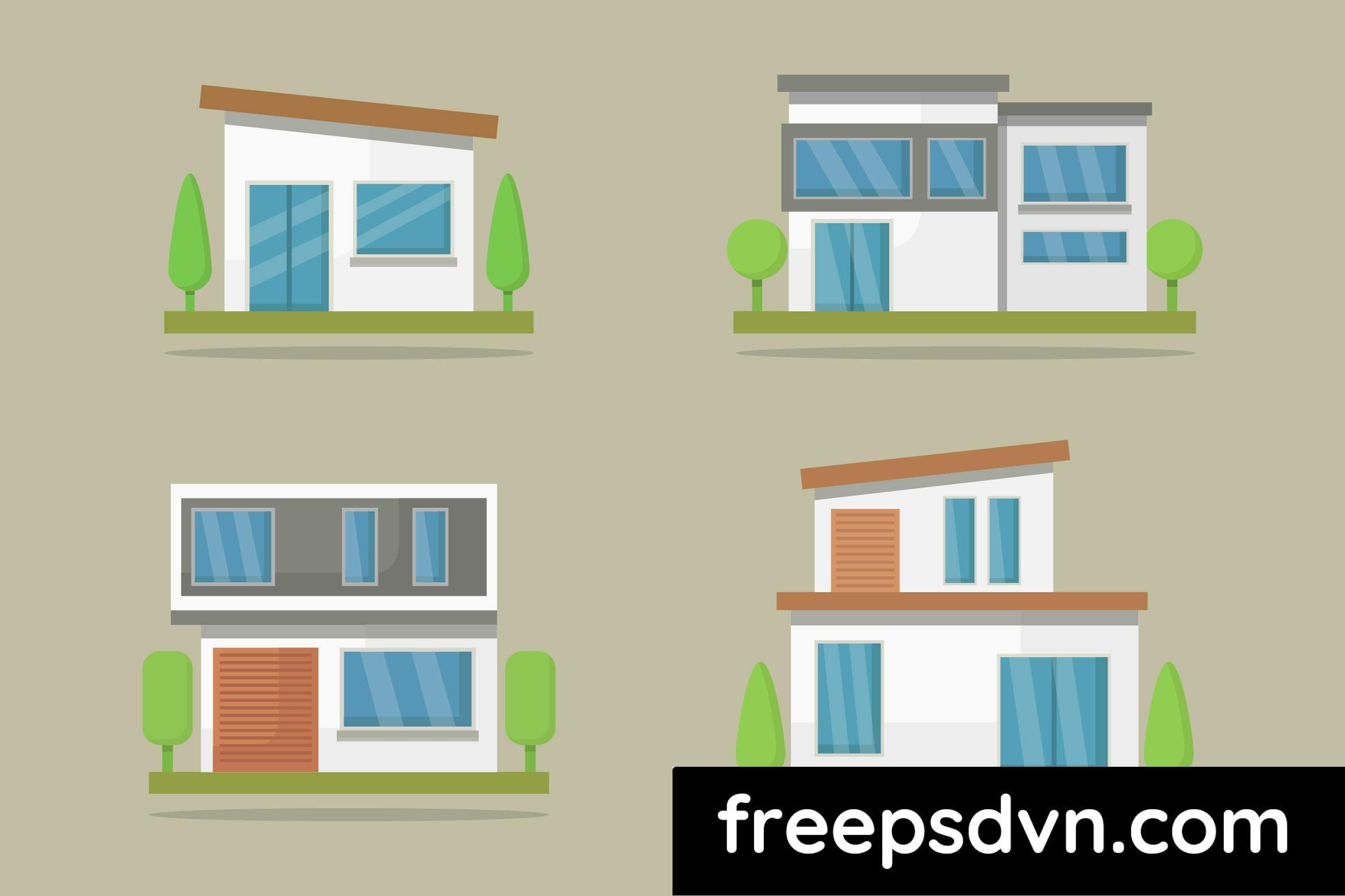 modern house buildings illustrated exrdqrj 0 1