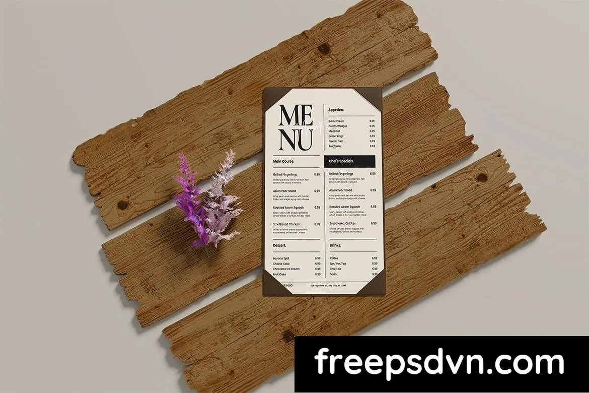 Restaurant Menu Mockup 83WKH3D restaurant menu mockup 83wkh3d 2