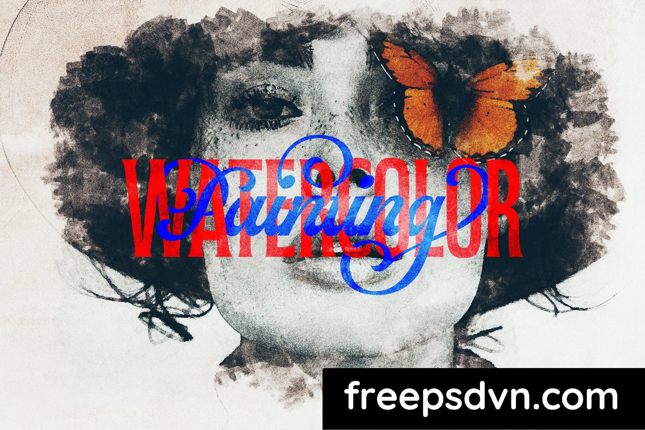 watercolor painting photo effect m7v572m 0