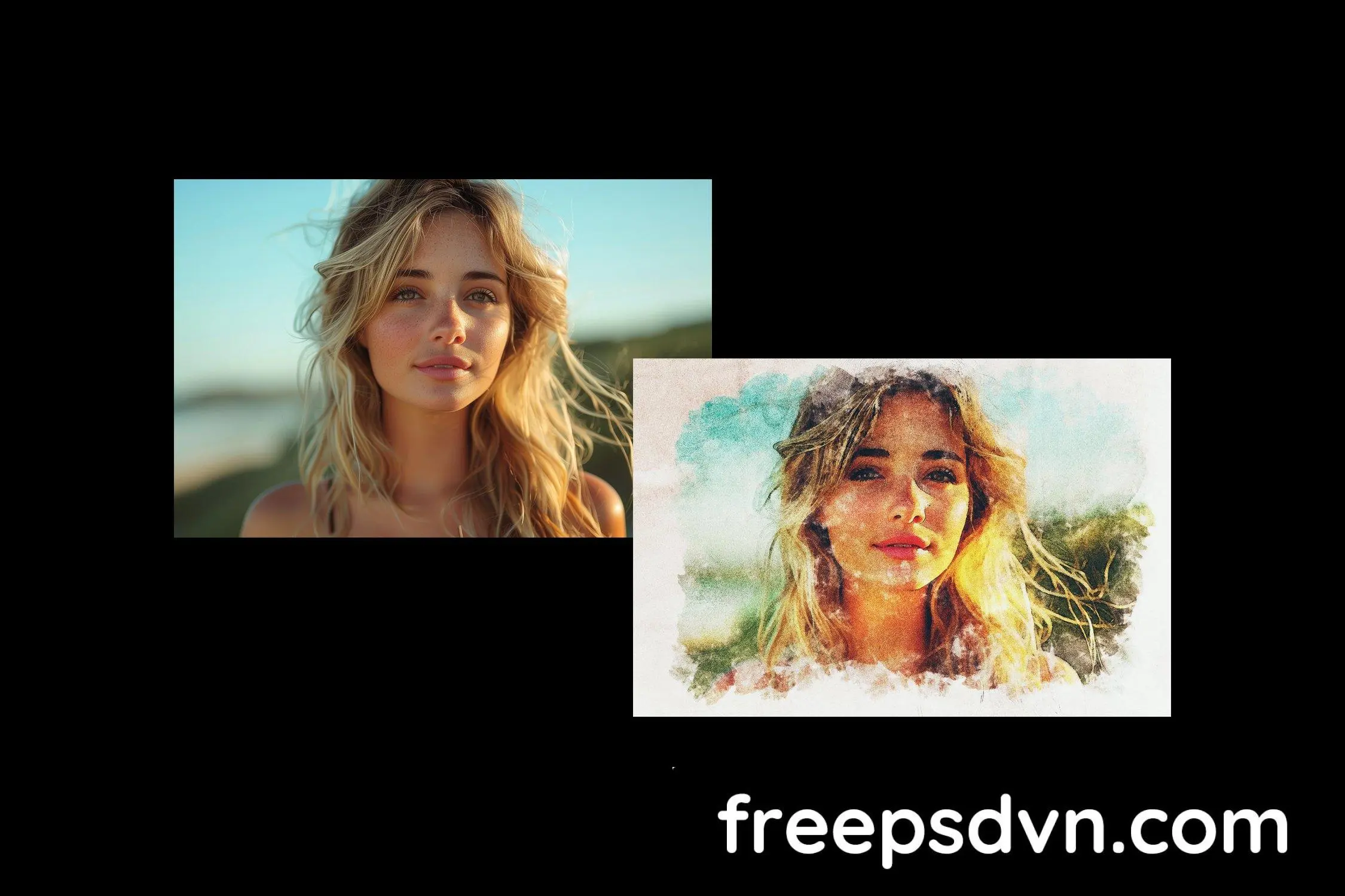 watercolor painting photo effect m7v572m 4