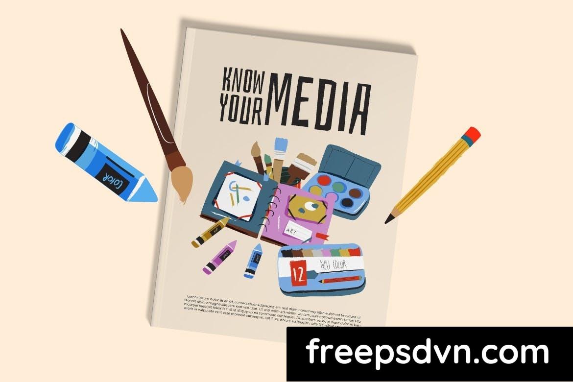 cream handdrawn art suplies illustration set fppa8yg 5