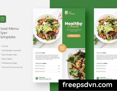 Healthy Food Menu Flyer 28CGNFG healthy food menu flyer 28cgnfg