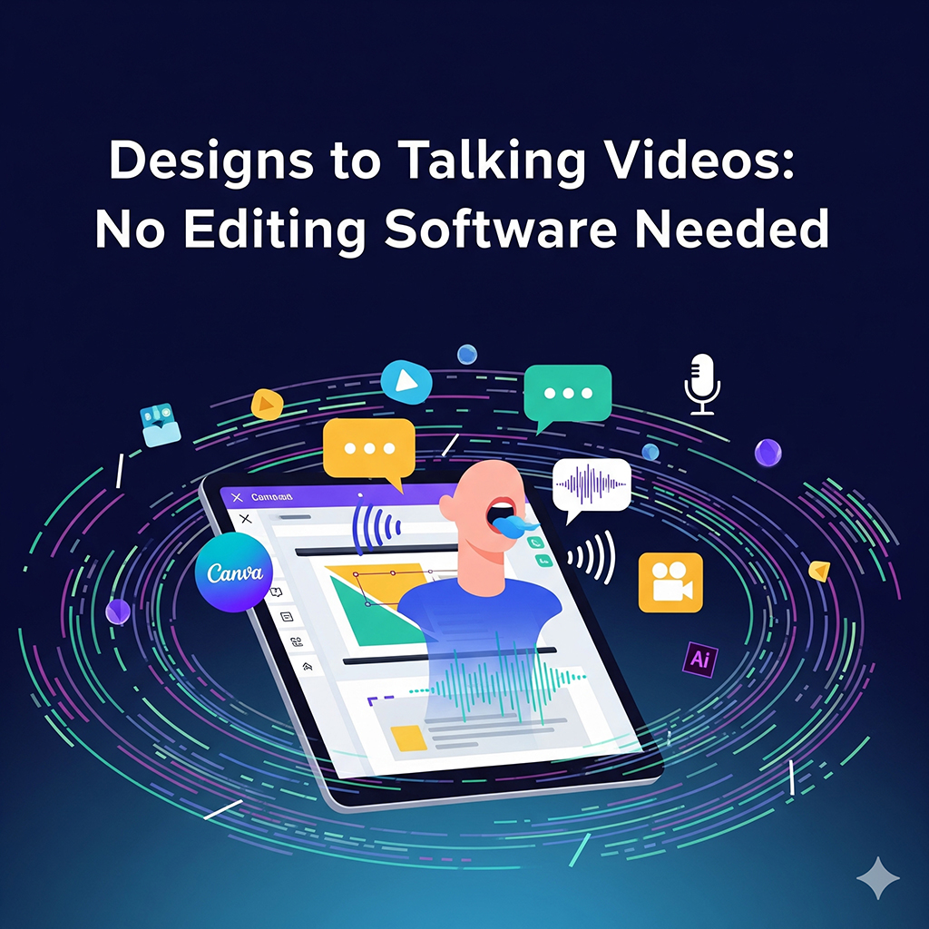 Turn Designs into Talking Videos Without Editing Software
