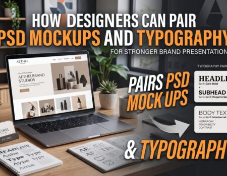 How Designers Can Pair PSD Mockups and Typography for Stronger Brand Presentations